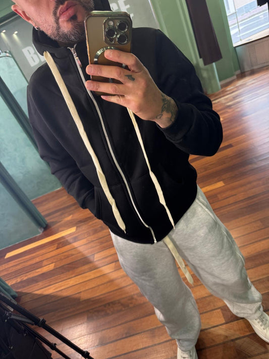 HOODIE ZIP COLLO ALTO