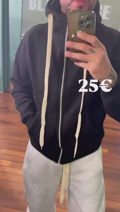 HOODIE ZIP COLLO ALTO